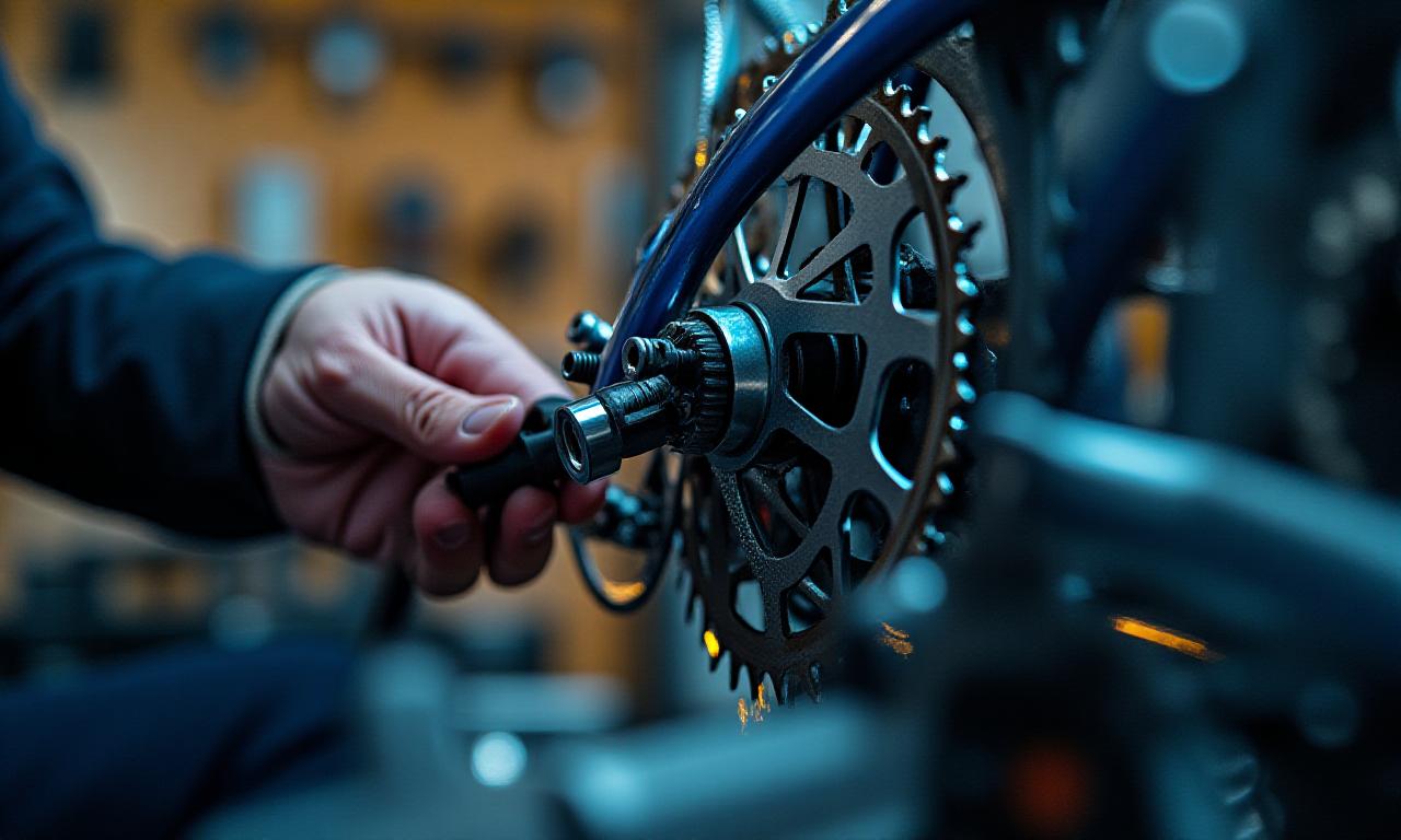 Artigiani al lavoro su una bicicletta su misura a Roma